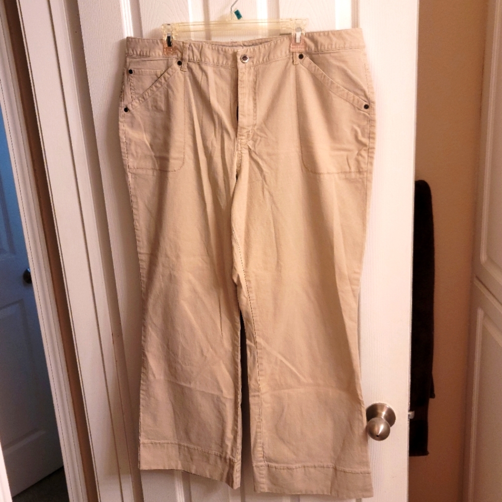 Faded Glory Womens Jeans Color Light Brown Size 20W Used
